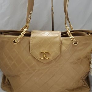 CHANEL luggage travel tote jumbo